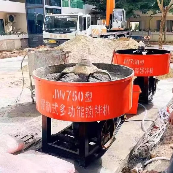 JW200 JW350 JW750 JW1000 Portable 300L-1500L 1000l Concrete Pan Mixer Automatic Concrete Pan Mixer Jq1000