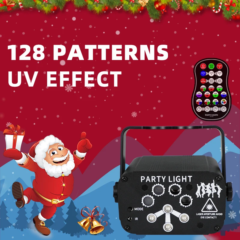 YSH RGB laser light mini 8 holes remote control party projector club disco lights di party equipment for night club stage floor