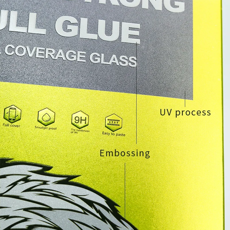 Manufacturers Custom Micro-Label Mobile Phone Screen Protection Tempered Film Packaging Electronic Products Packing Card Box