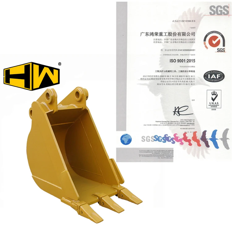 HW HONGWING Cheap Price Construction Digging  Excavator Buckets   Bucket Ditching Bucket