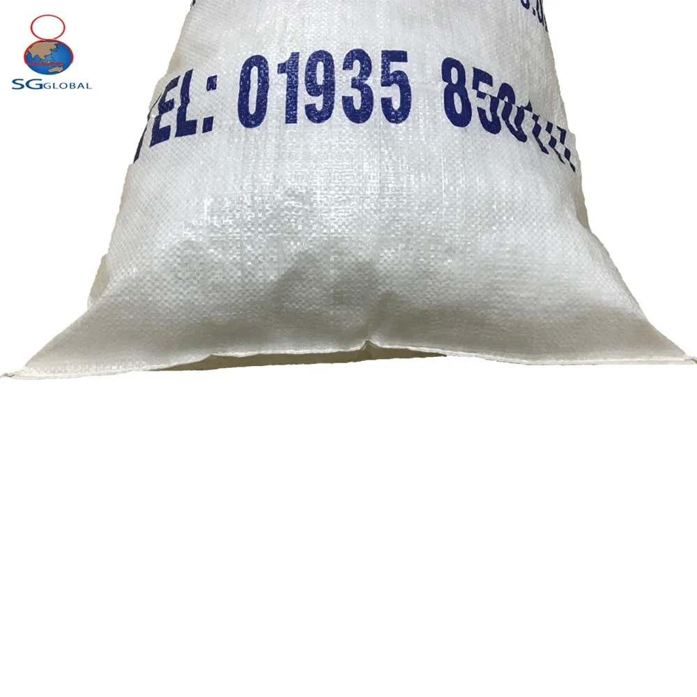 
Hot sale raffia woven transparent 25kg rice flour packaging PP clear bag 