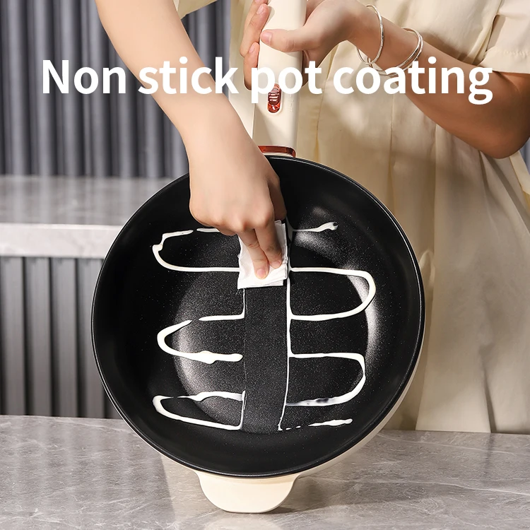 Hot-pot Household Multifunction ElectricHot Pot Steak Frying Pan Non-Stick CookerElectric Cooking Pot Mini Electric Frying