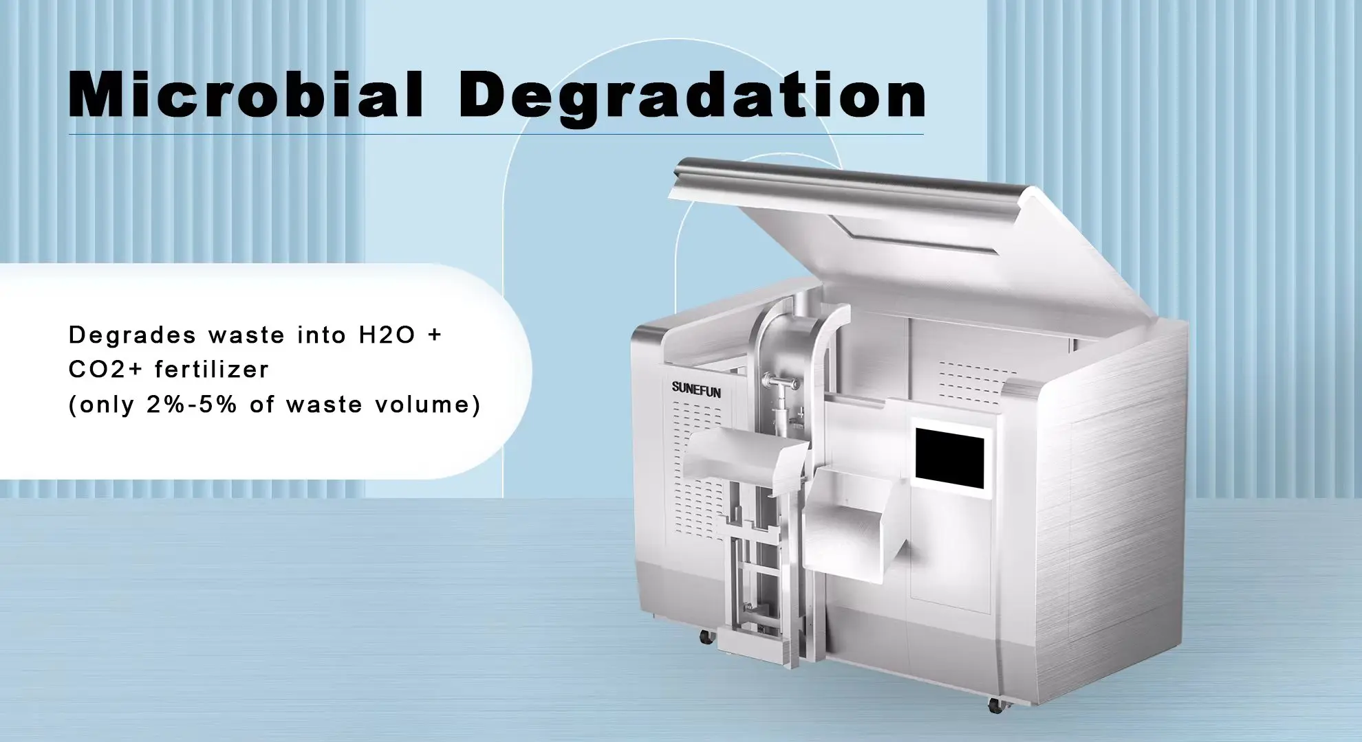 SUNEFUN SF-300KG food waste disposer gallet garbage dispos microorganism garbage disposal  food waste recycle composting machine