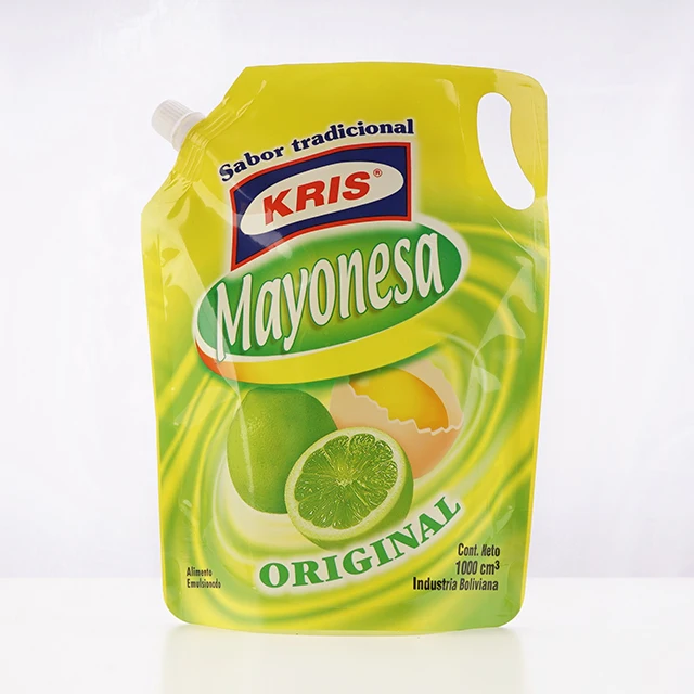 Plastic Food Grade Soup Packaging Bag, Retort Pouch Soup And Sauce Packaging plastic spouted juice drink pouch with straw