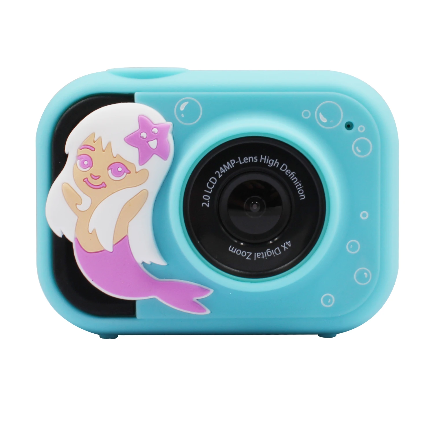 Free sample newest 4X digital Zoom 2 inch Lcd color screen rechargeable big eye video action camera for kids