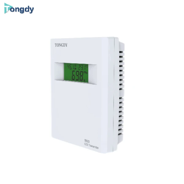 Tongdy wall mounting TS21 series CO2 gas analyzer/ carbon dioxide transmitter/2x outputs 3-color LCD backlight