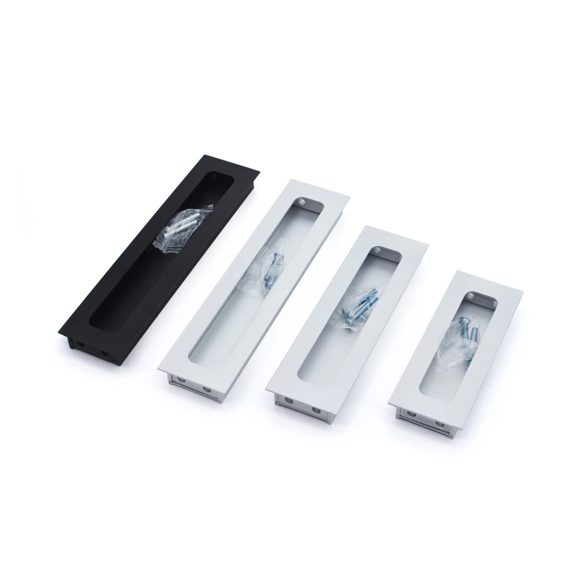 Aluminum alloy cabinet handle modern style concealed drawer handle