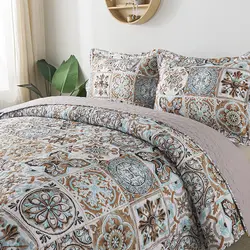 Brillmax Floral Luxury Homens Kantha Patchwork Summer Polyester Quilts Blanket Bedding Set Bedspread Wholesale Manufacturers