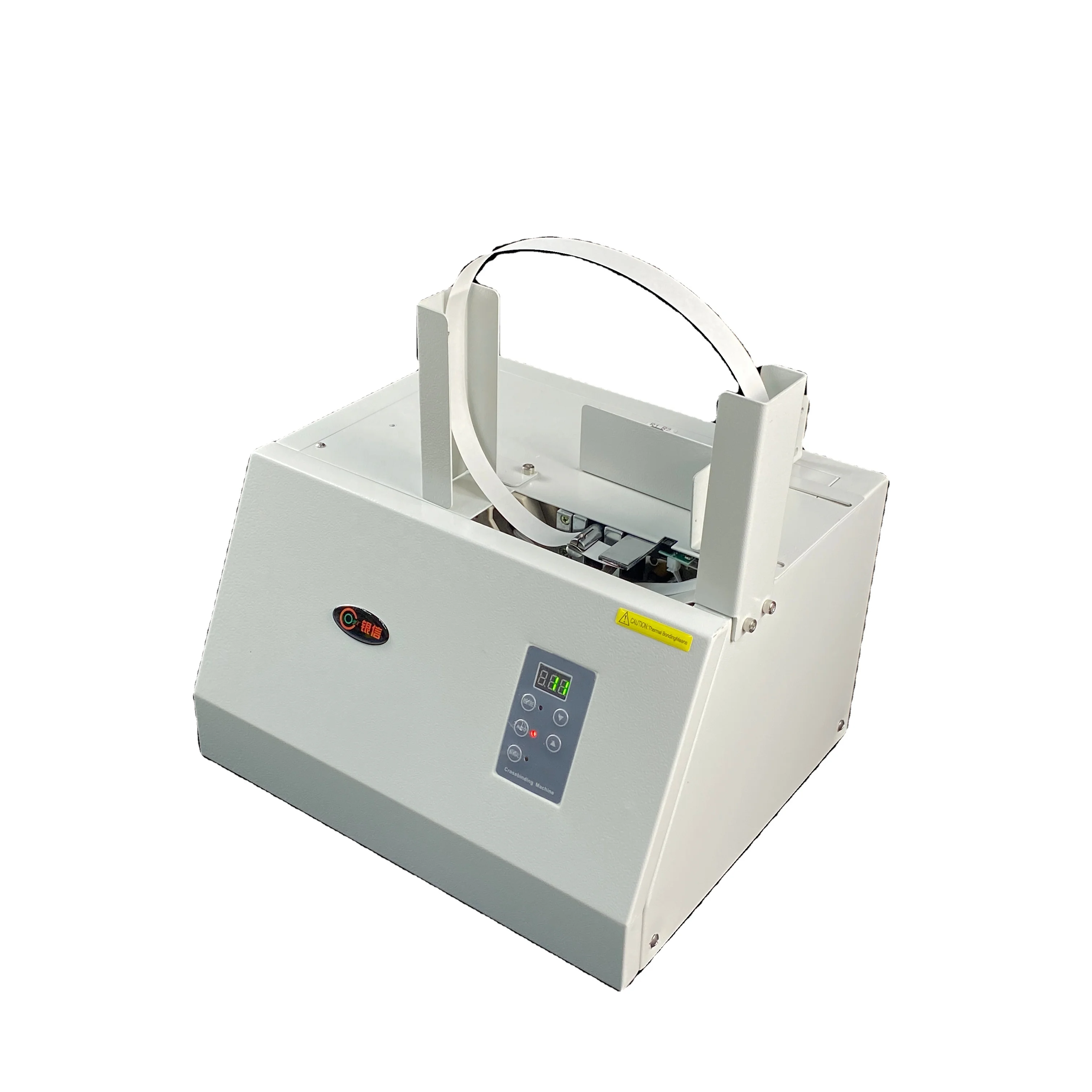 Fully automatic strapping machine money cash small size banknote banding machine for bank use (1600743273061)