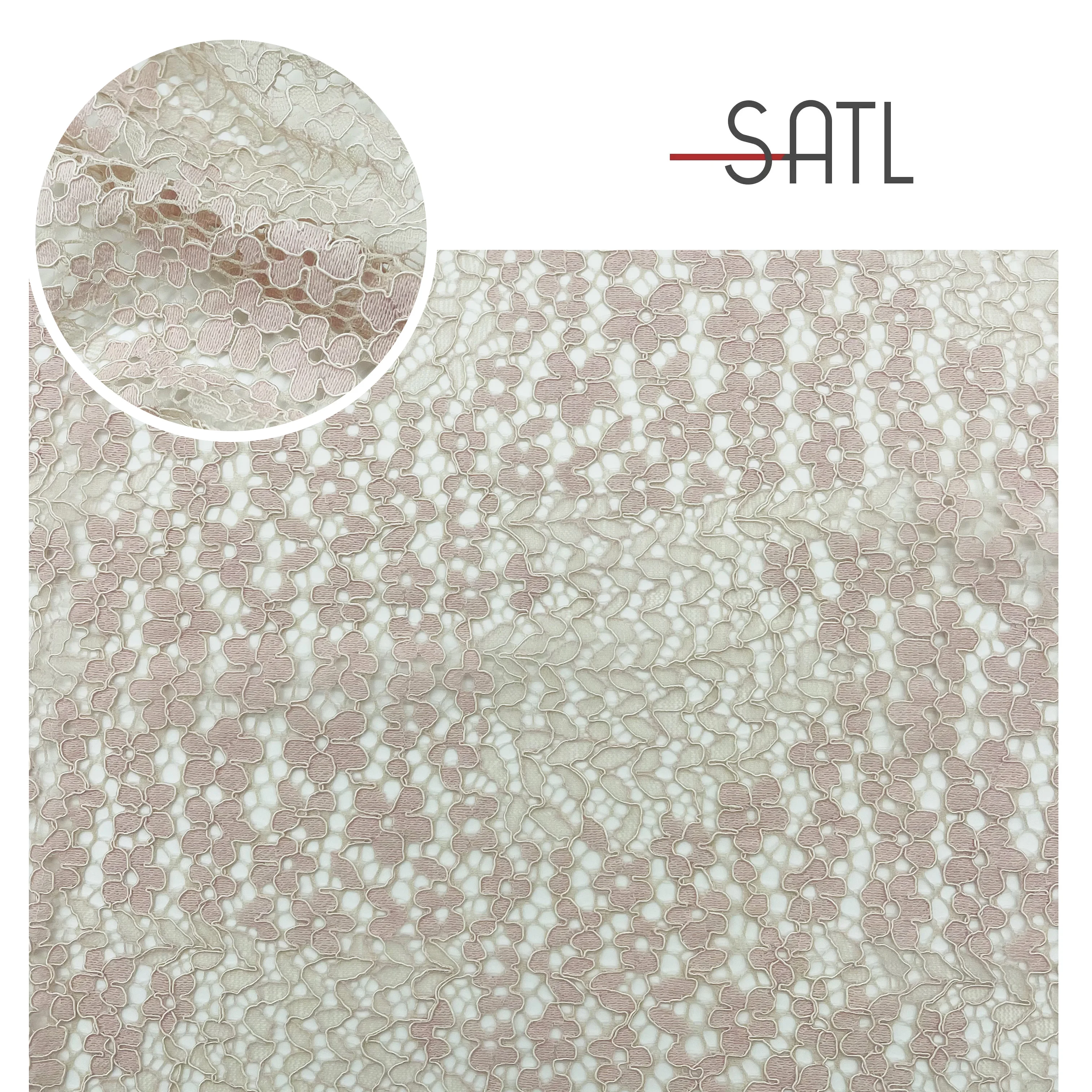 Custom Wedding High Quality Lace Bridal Sheer Flower White Georgette Silk Chiffon Tulle Curtain Embroidery Fabrics Pastel