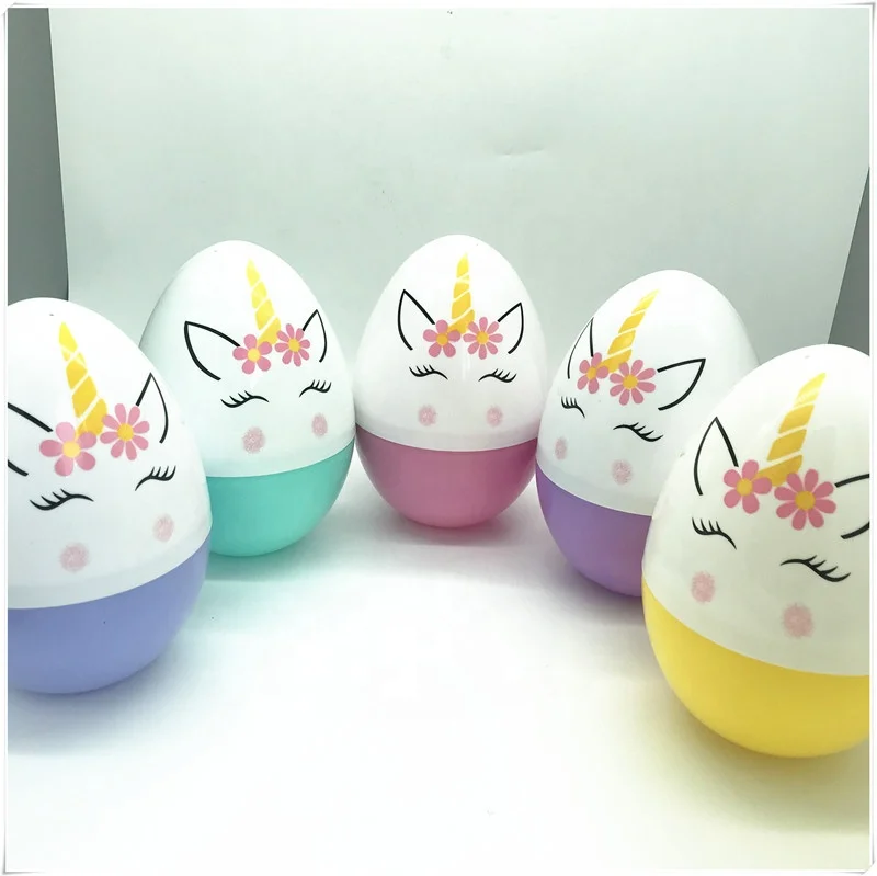 
25*17.5cm plastic easter egg Paint animal egg Big unicorn egg 