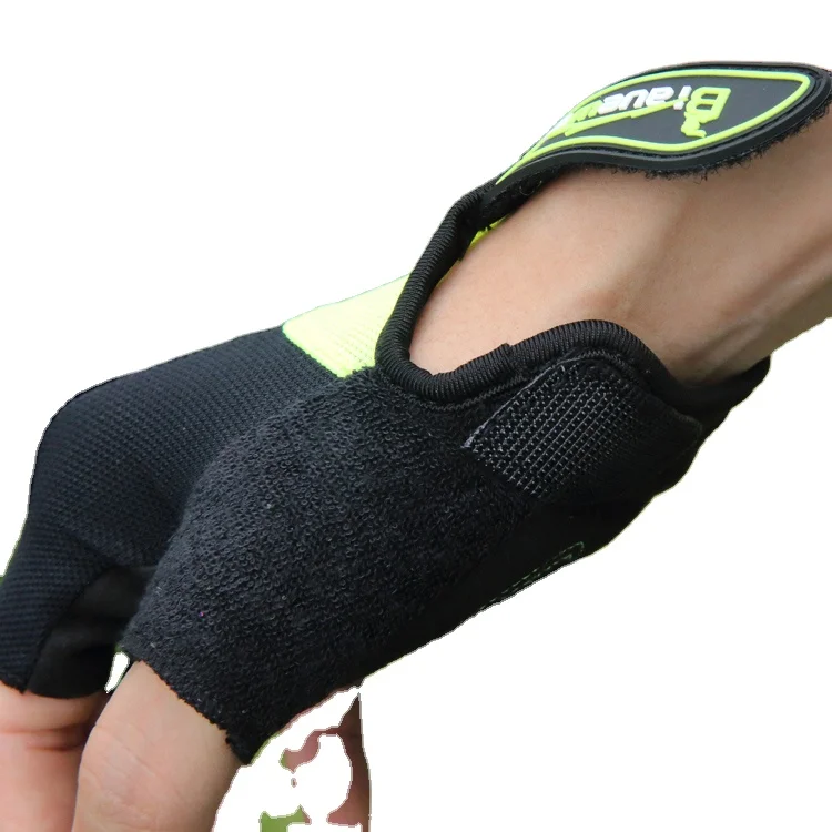 Hot sale Breathable Nylon  Half Finger custom logo Racing Bike Bicycle Gloves