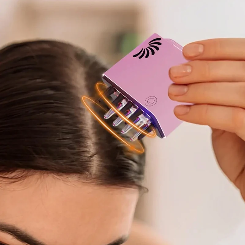 Hot Selling Waterproof Electric Head Scalp Massager Hair Growth Oil Serum Comb Regrowth Hair Treatment