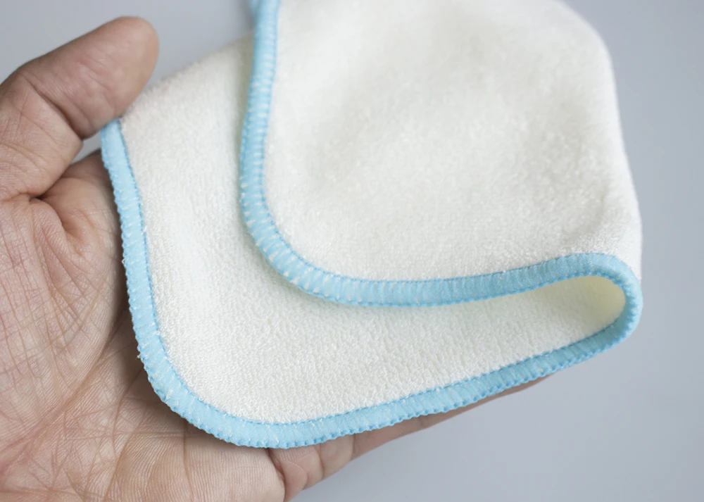 Natural baby face cloth wipes washcloth organic bamboo terry towel soft absorbent makeup removal cloth cleaning wipes
