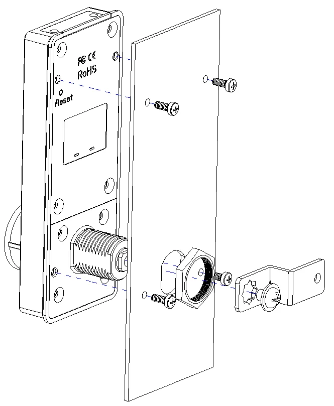KERONG Hot Sale Electronic Digital Password Handle cabinet Lock With Touch Screen/Mechanical Buttons