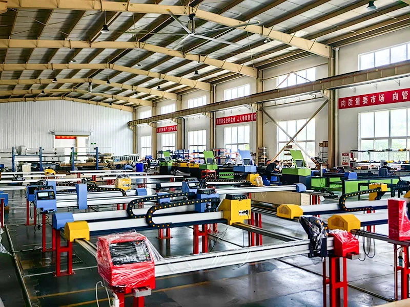 Servo motor Plasma gantry Cutting Machine precise 0.1mm Aluminium brass steels Large format  Black wolf Screw lifter LGK 120