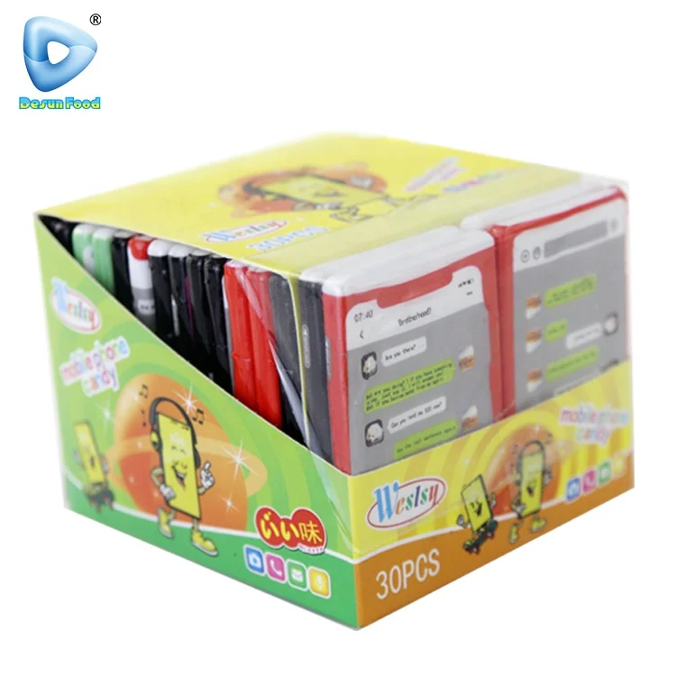 New product cellphone shape sweet fruit flavor mini candy toy