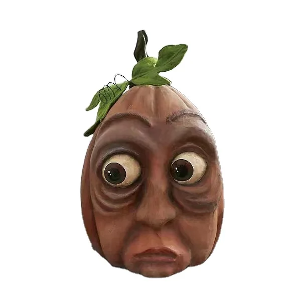 ODM OEM Creative Halloween Pumpkin Head Halloween Outdoor Decorations Resin Pumpkin Figurines Custom Resin Crafts
