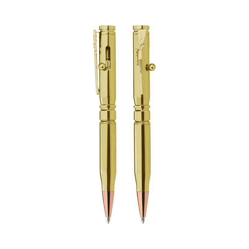  Gun Metal Bolt Action Bullet Shaped Ballpoint Ink Pen with Rifle Design