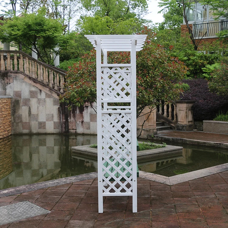 Outdoor Garden Trellis Pergola Wood Arbor Wedding Arch for Climbing Plant