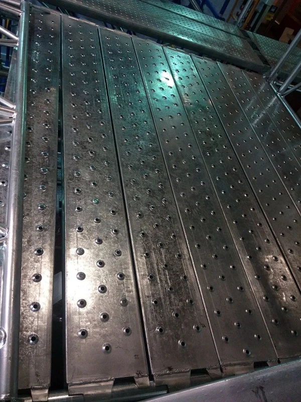 Construction Scaffolding Work Platform Ringlock Scaffold Metal Decking Steel Plank and Board  scaffolding catwalk For Building