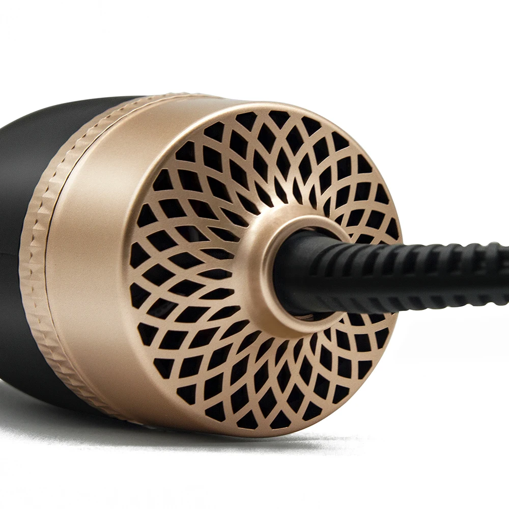 Professional 1000w Hot Air Dryer Brush Ionic Hair Straightener Blower Comb Hot Air Brush