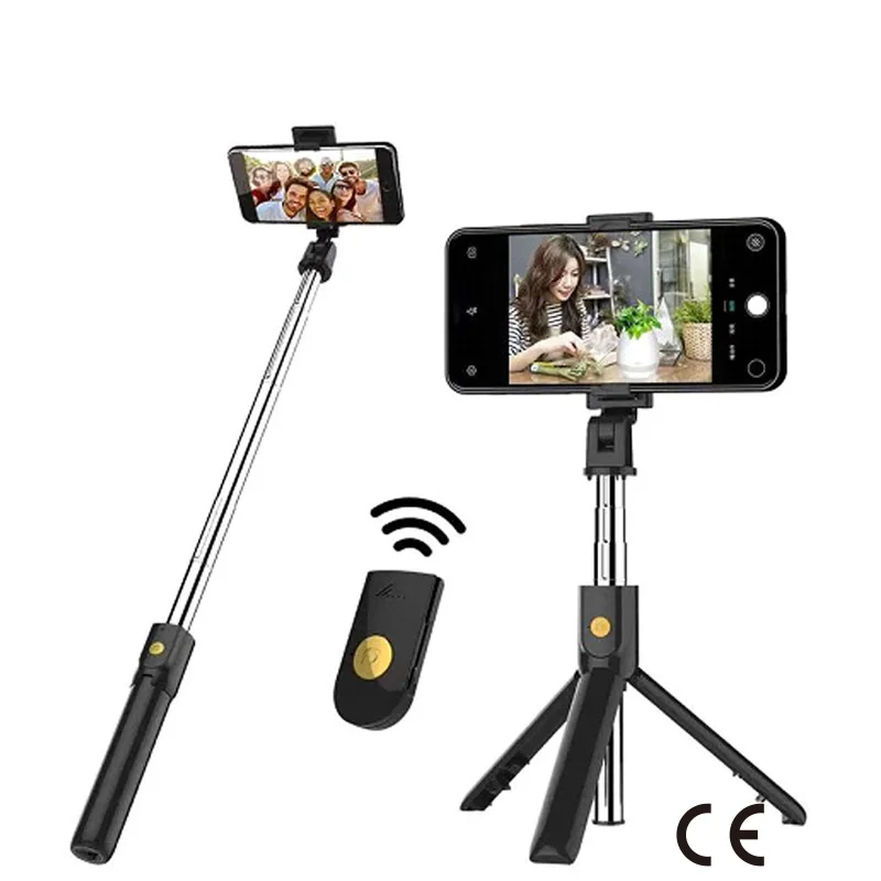
CE Certification Selfie Stick Remote Control Tripod Handphone Live Photo Holder Tripod Camera Self-Timer Artifact Rod 