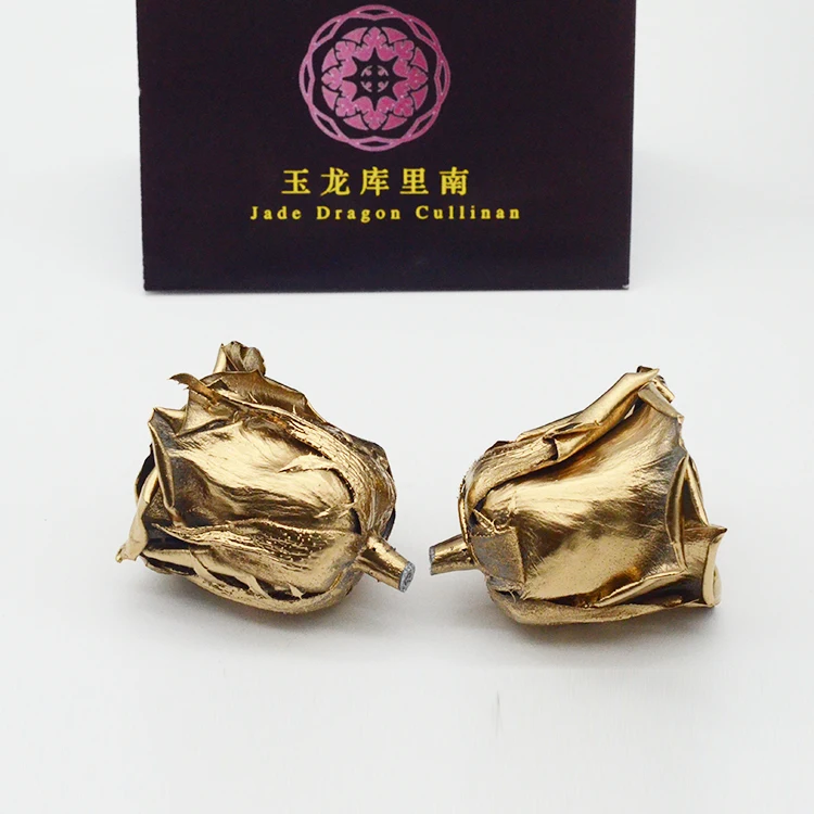 Wholesale 24k gold Plated long  lasting 5-6cm preserved  roses flower