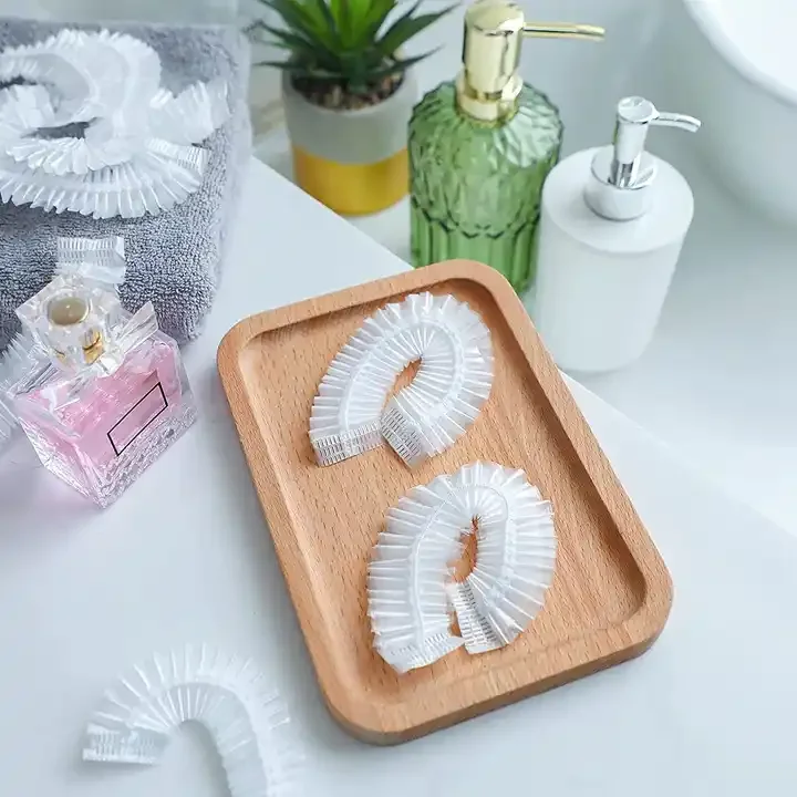 Salon Hair Dry Women Processing Cap Custom PE Transparent Hair Cover Shower Caps Waterproof Disposable Shower Caps high quality