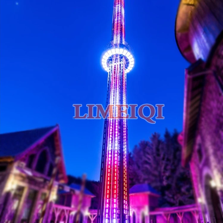 Thrill Rides Free Fall Sky Drop Tower For Amusement Park Rotary Tower/ free fall tower