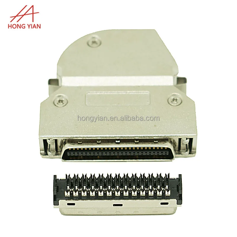 Оптовая продажа, высокое качество, 50 PIN CN Pierce 0,62 мм с 75 градусов розетка Разъем SCSI