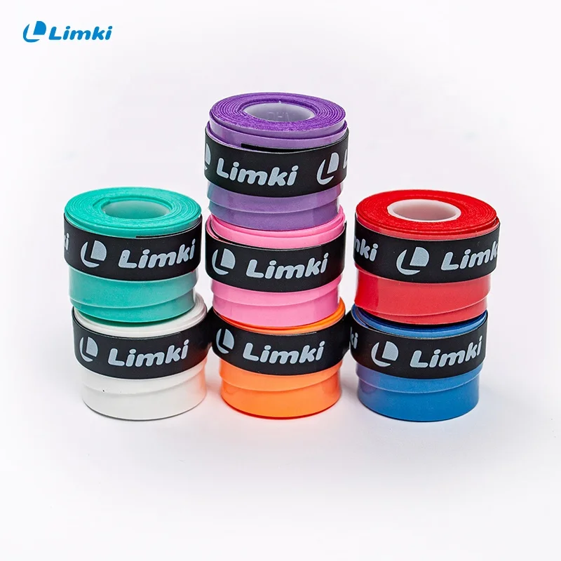 custom logo design mix color super tennis racket PU pickleball paddle badminton grip