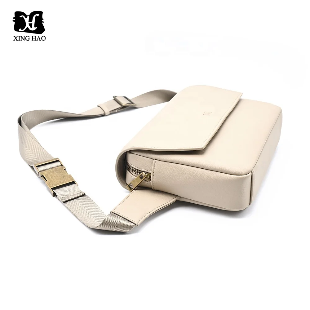 Premium Microfiber Leather Bag Multi-function Waist Bag Hands-free Diaper Bag for Mommy