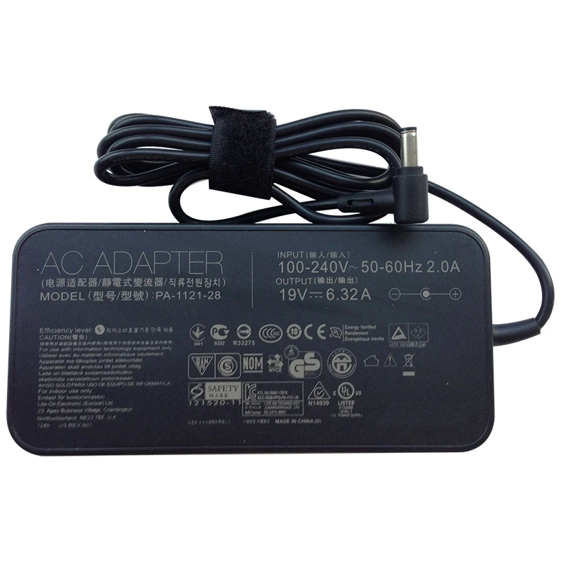
 Высокое качество 19V 6.32A 120 Вт AC/DC адаптор для замены нетбук зарядное устройство для asus n17908 v85 r33030  