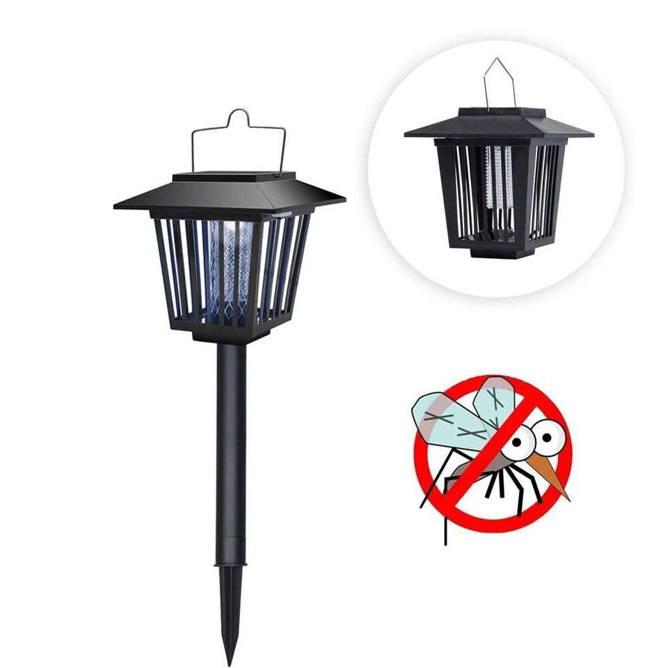 Anbosunny Solar Power Led Outdoor Lawn Waterproof Mosquito Killer Lamp Garden Solar Lights for Yard