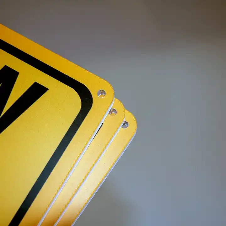 Factory Directly custom size Popular Decorative Plastic Yard Signs Garden Warning Message Board Sign subway & bus