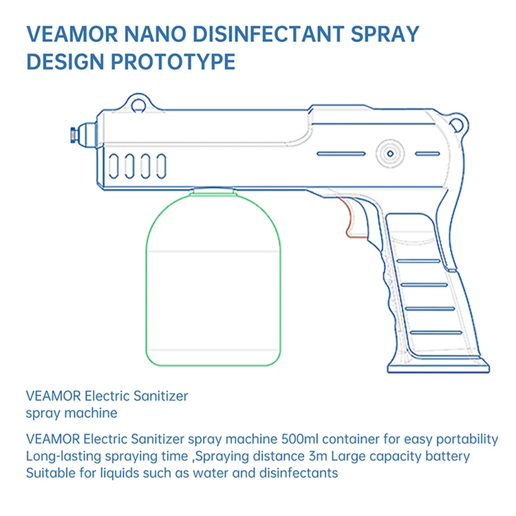 Новейший Лидер продаж, портативный пистолет-распылитель, электрический пистолет-распылитель для дезинфекции, многофункциональный простой в использовании пистолет-распылитель