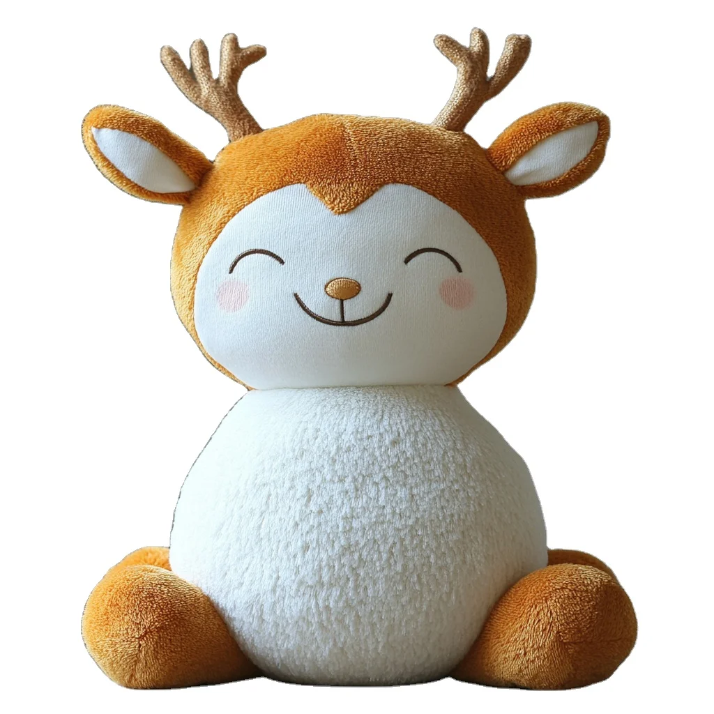Custom Animal Plush Toy Kawaii Deer Stuffed Pillow Toys Customized Christmas Mascot Doll