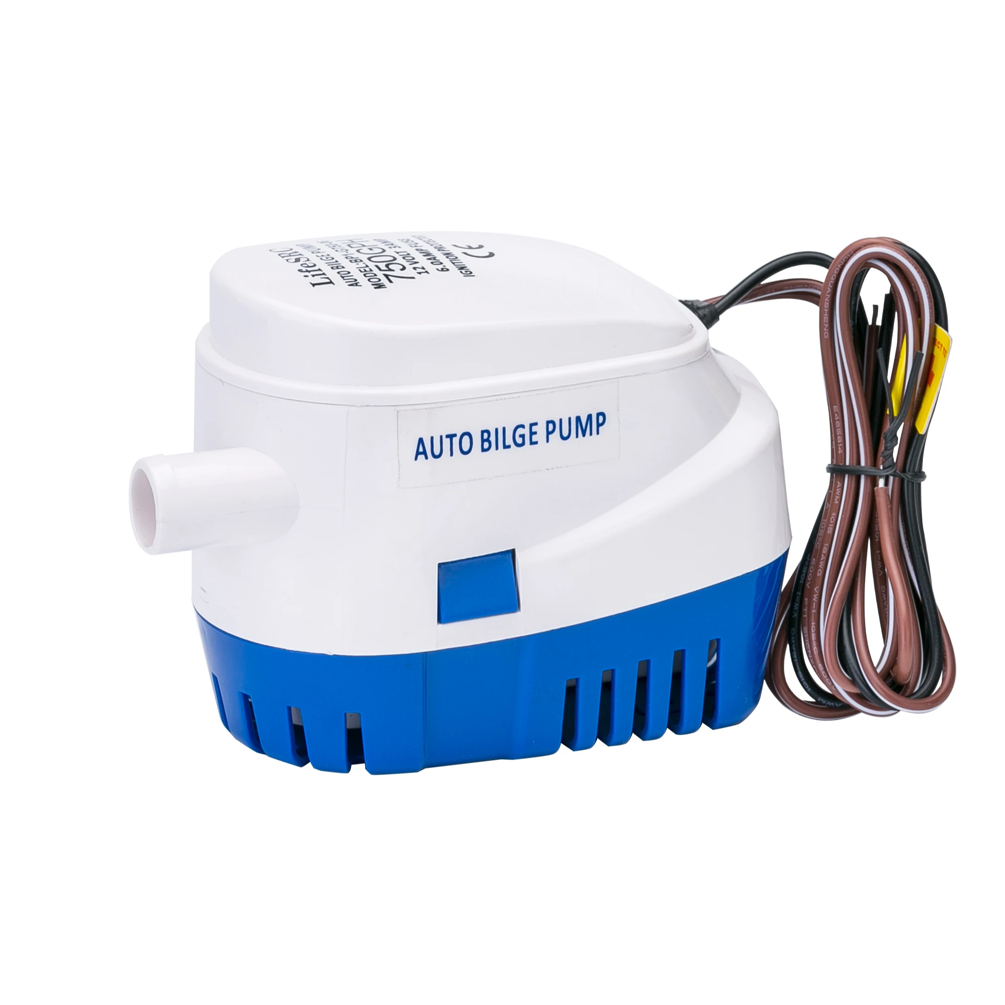 Автоматический погружной откачивающий водяной насос LifeSRC для лодки, 12 В/24 В, 600 галлонов/час, 19 мм ID, шланг для авто с Поплавковым переключателем для лодки, фургона, RV