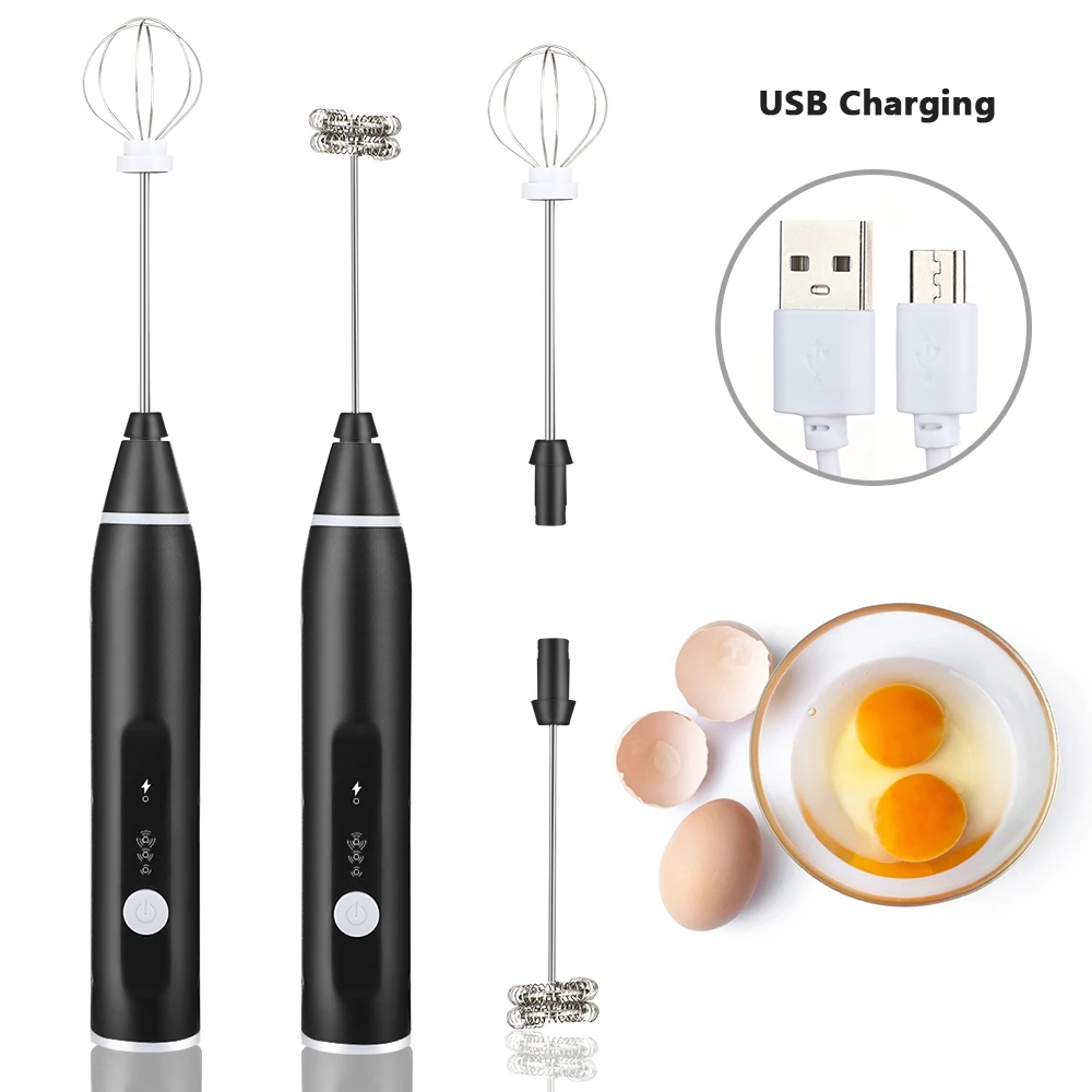 kitchen baking tool rechargeable egg mixer small foamer egg beater electric milk frother