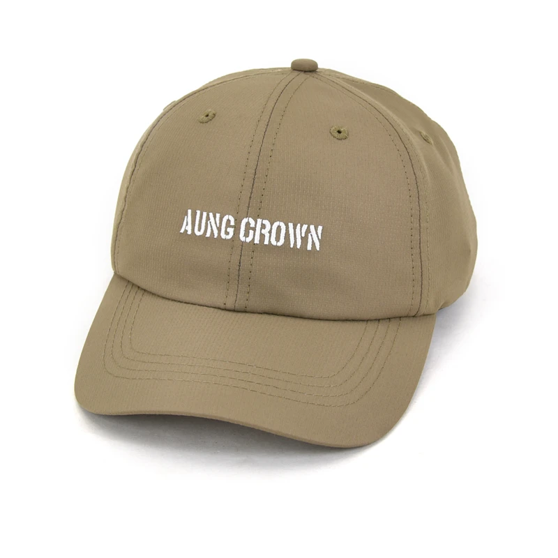 Aung Crown Wholesale Plain Caps Curved Brim 6 panel Baseball Sports Hat Cap