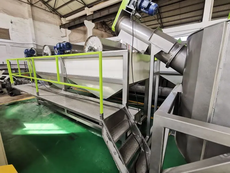 Float washing tank for plastic recycling machine recycle of polymers machine recyle washing of polymers