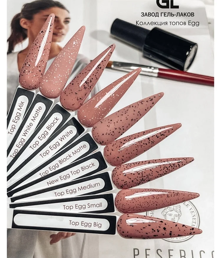 Yizhishang custom private label nowipe high shine egg shell gel top coat