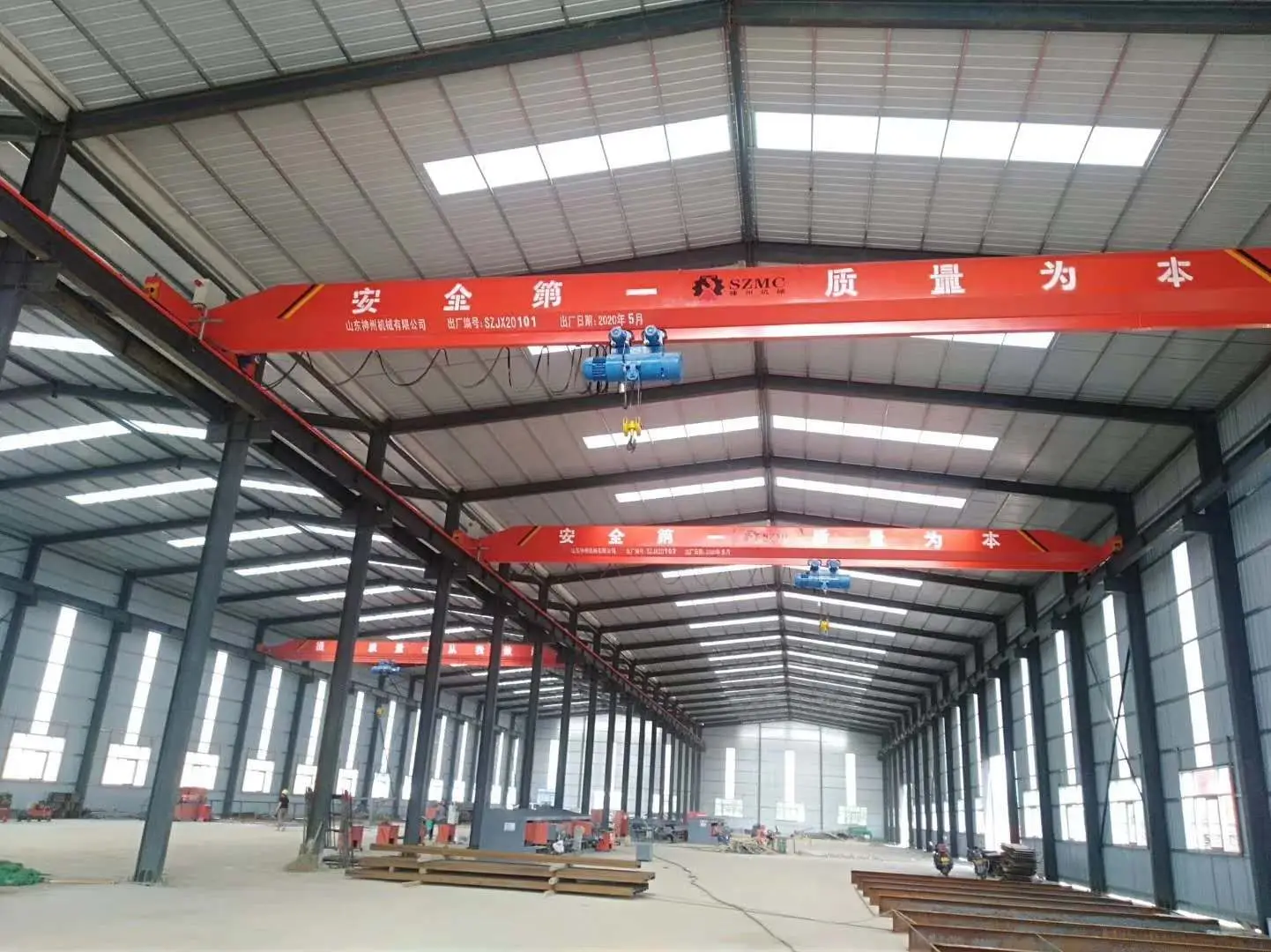 Eot Overhead Crane Easy Handling Durable Structure Warehouse Single Girder Overhead Bridge Crane