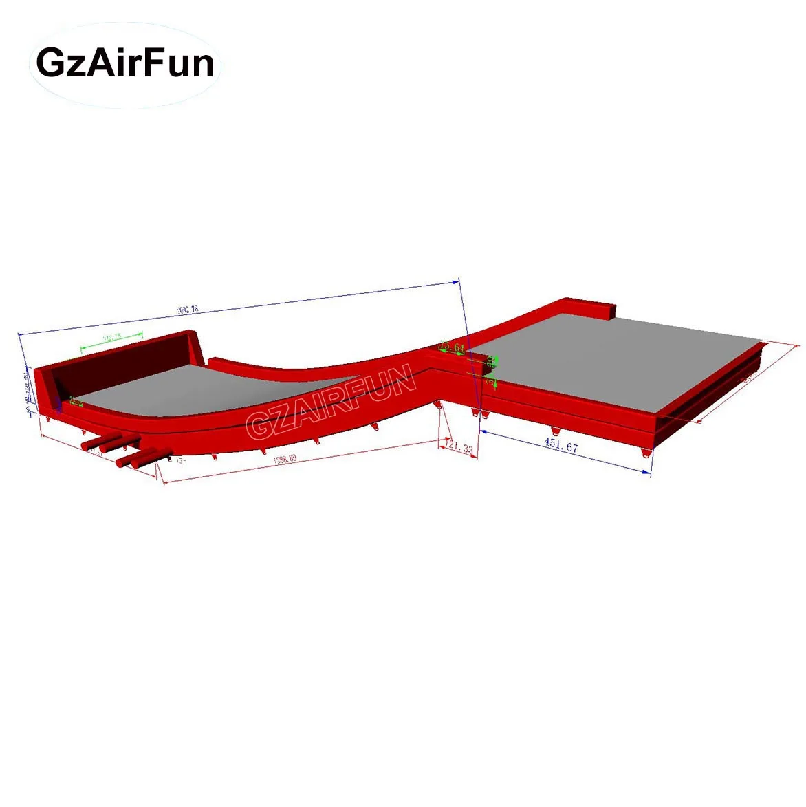 Custom Extreme Sport Freestyle Bike Jump Inflatable Snowboard Airbag Ramp For Fmx Mtb Bmx Inflatable Airbag Landing