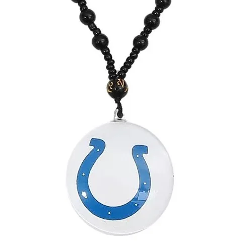Best selling Custom Dallas Cowboys Chiefs Baseball team logo sports pendant necklace bead chain sweater chain