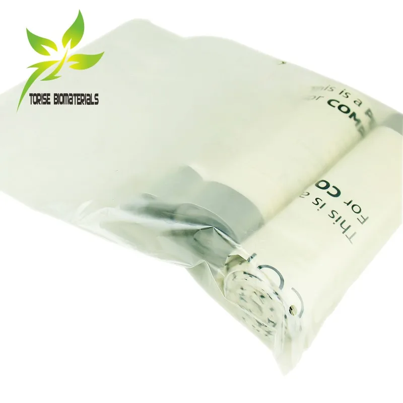 Wholesale 100% biodegradable and compostable corn starch plastic self adhesive bags