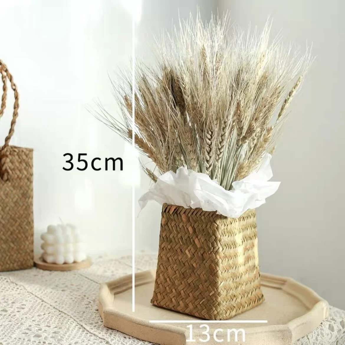 wedding backdrop decorative flowers dried flowers natural wheat grass dry wheat for home decoration