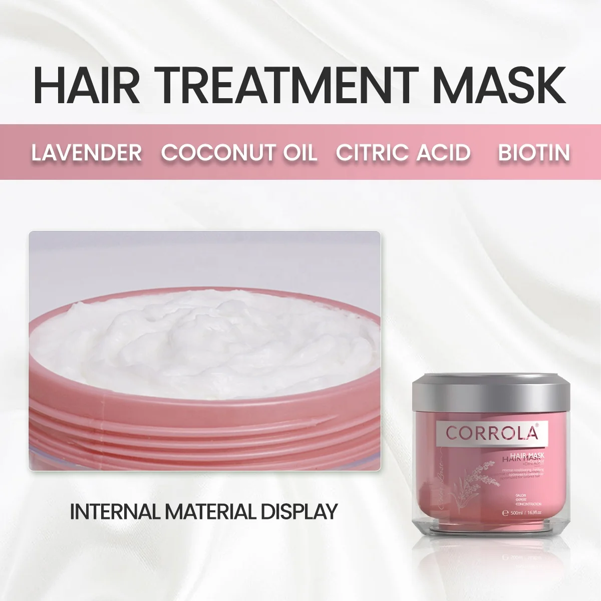 CORROLA Wholesale Keratin Citric Acid Hair Mask Color Protect Collagen Hair Treatment Mask