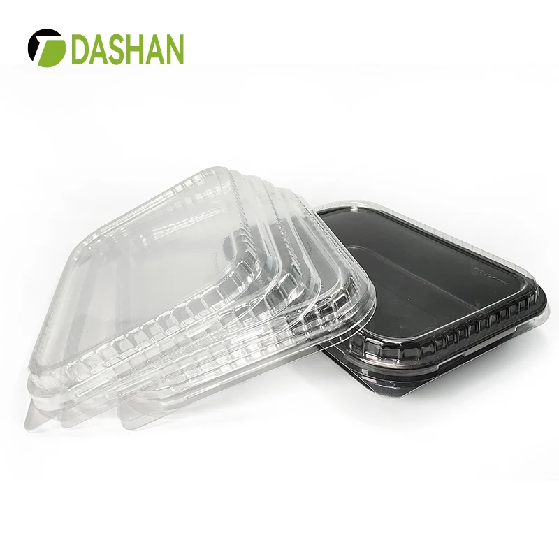 High transparent anti-fog OPS disposable clear temperature resistance can be used to heat food custom tray Lid